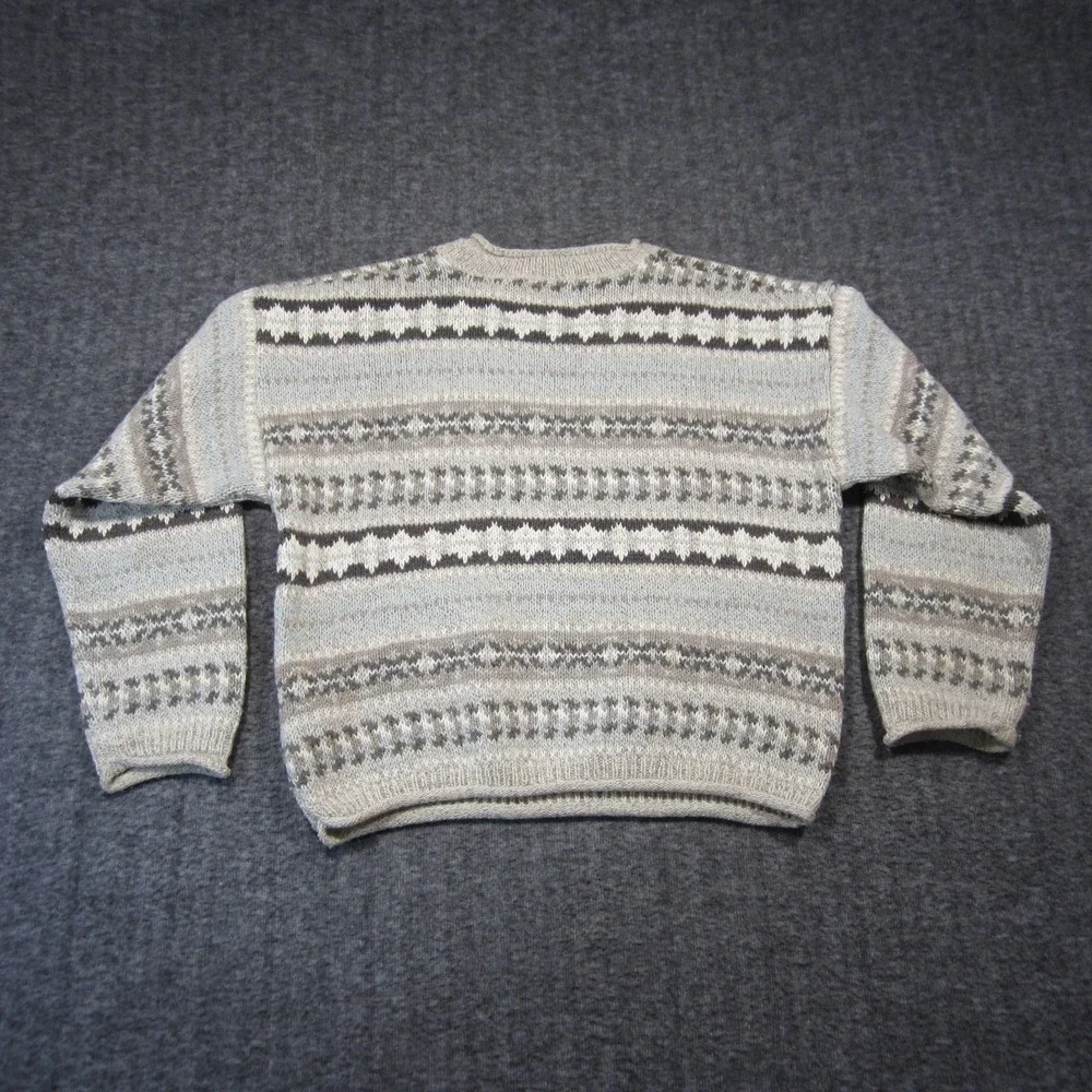 Woolrich Crewneck Sweater‎ S Nordic Striped Wool 90s Pullover Cozy Outdoor Hygge
